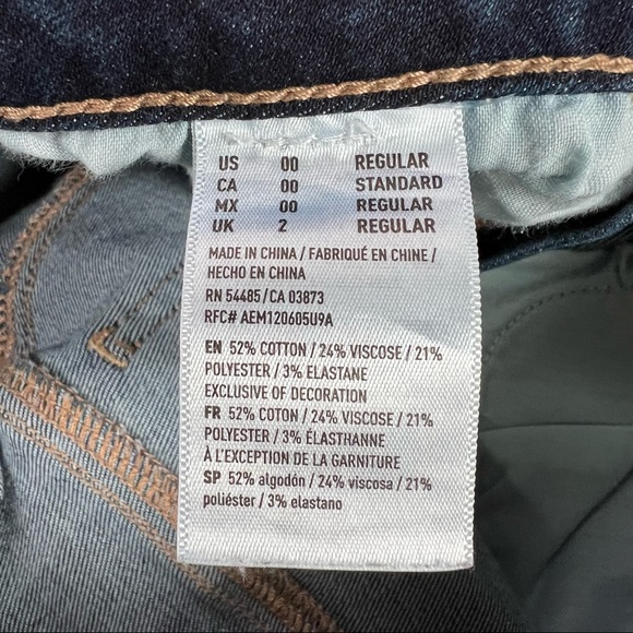 American Eagle distressed ripped patched super super stretch hi rise jegging - Picture 9 of 9